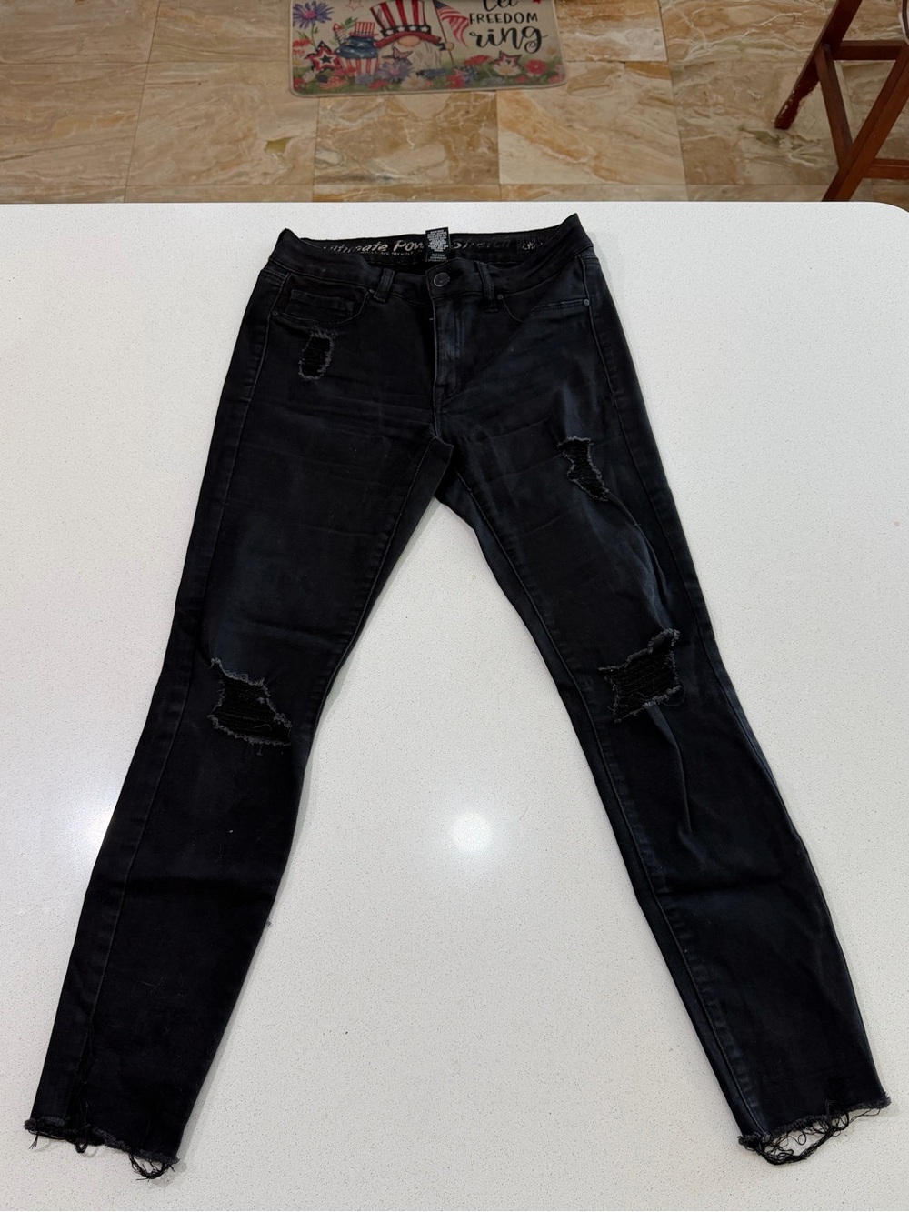 Rewash Black High-Rise Skinny Jeans